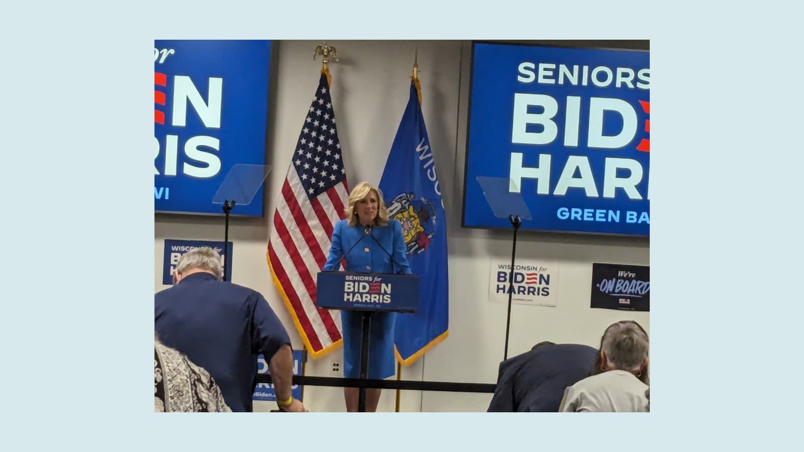 First Lady Jill Biden visits Green Bay