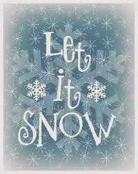 Uh-oh, it’s snowing!