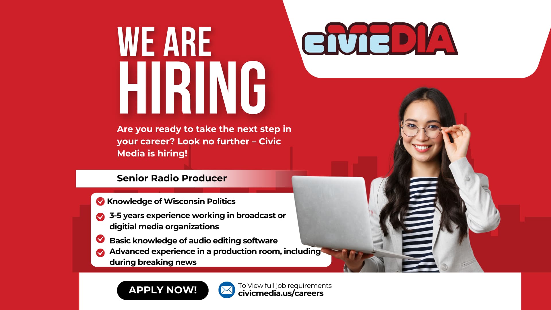 We Are Hiring in Milwaukee!