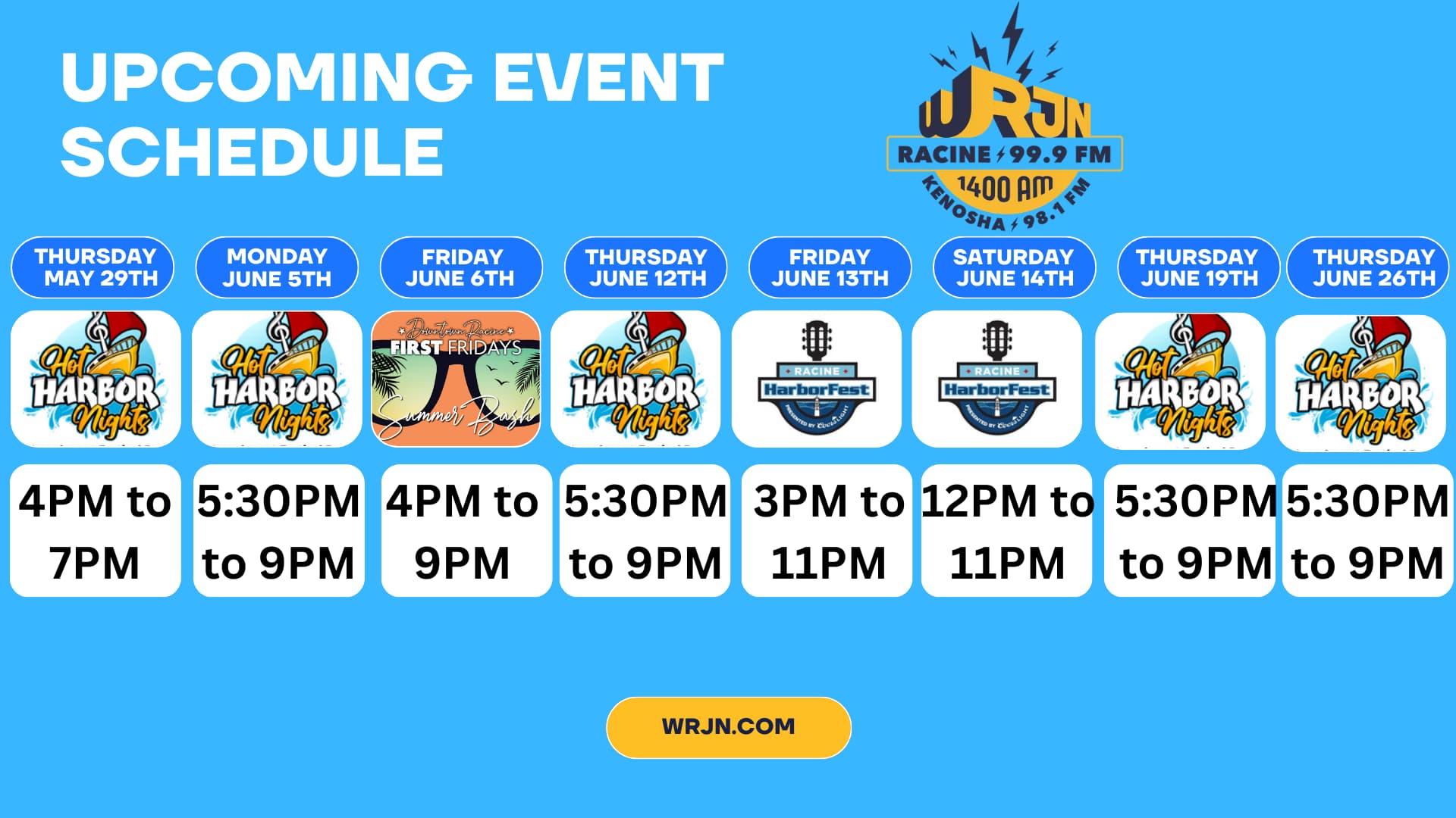 WRJN Prepares for a Busy Summer Schedule