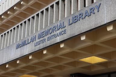 McMillan Memorial Library – October ‘25