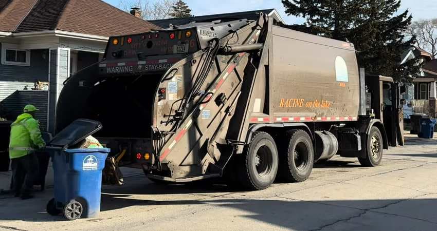 Racine DPW Driver Averts Fire Disaster After Battery Ignites in Trash