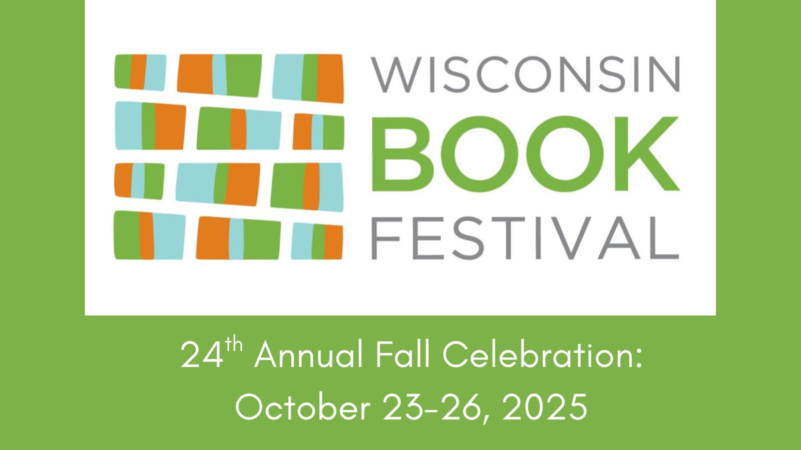 Civic Media is proud to present the Wisconsin Book Festival, Oct 23-26!