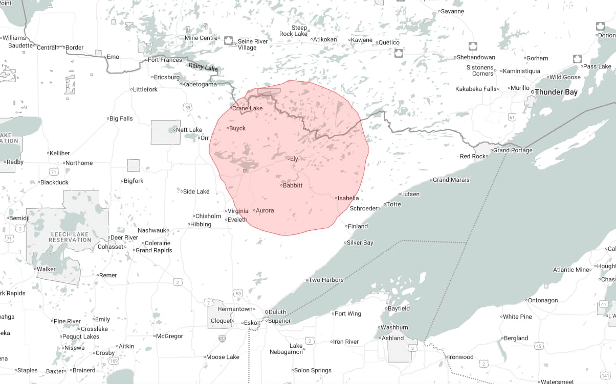 WELY Coverage Map