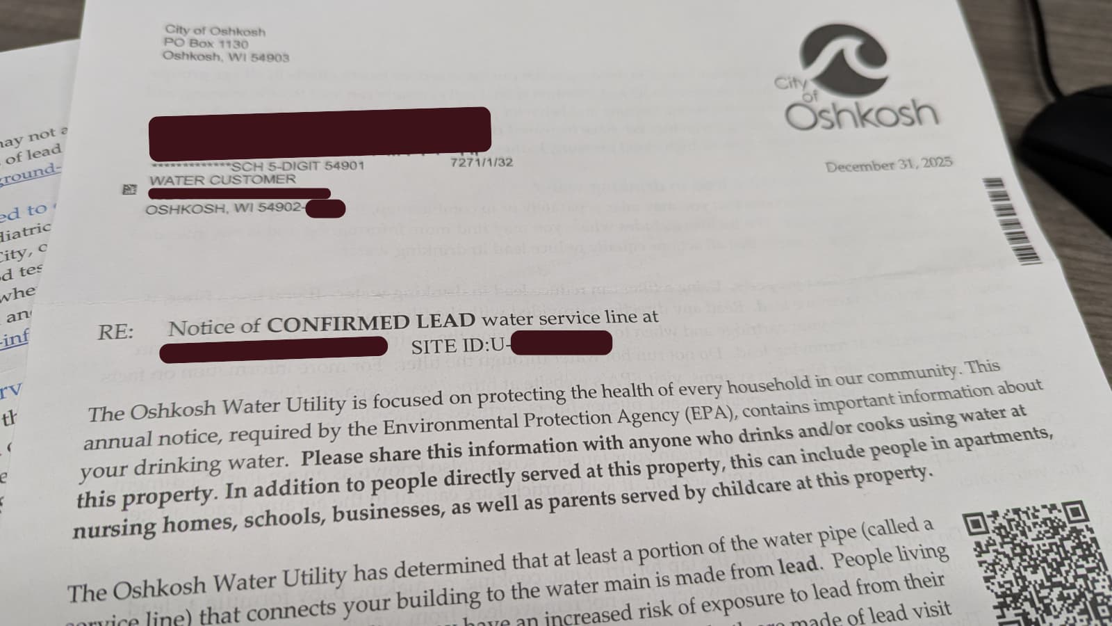 City of Oshkosh offers help for lead service line questions and replacement