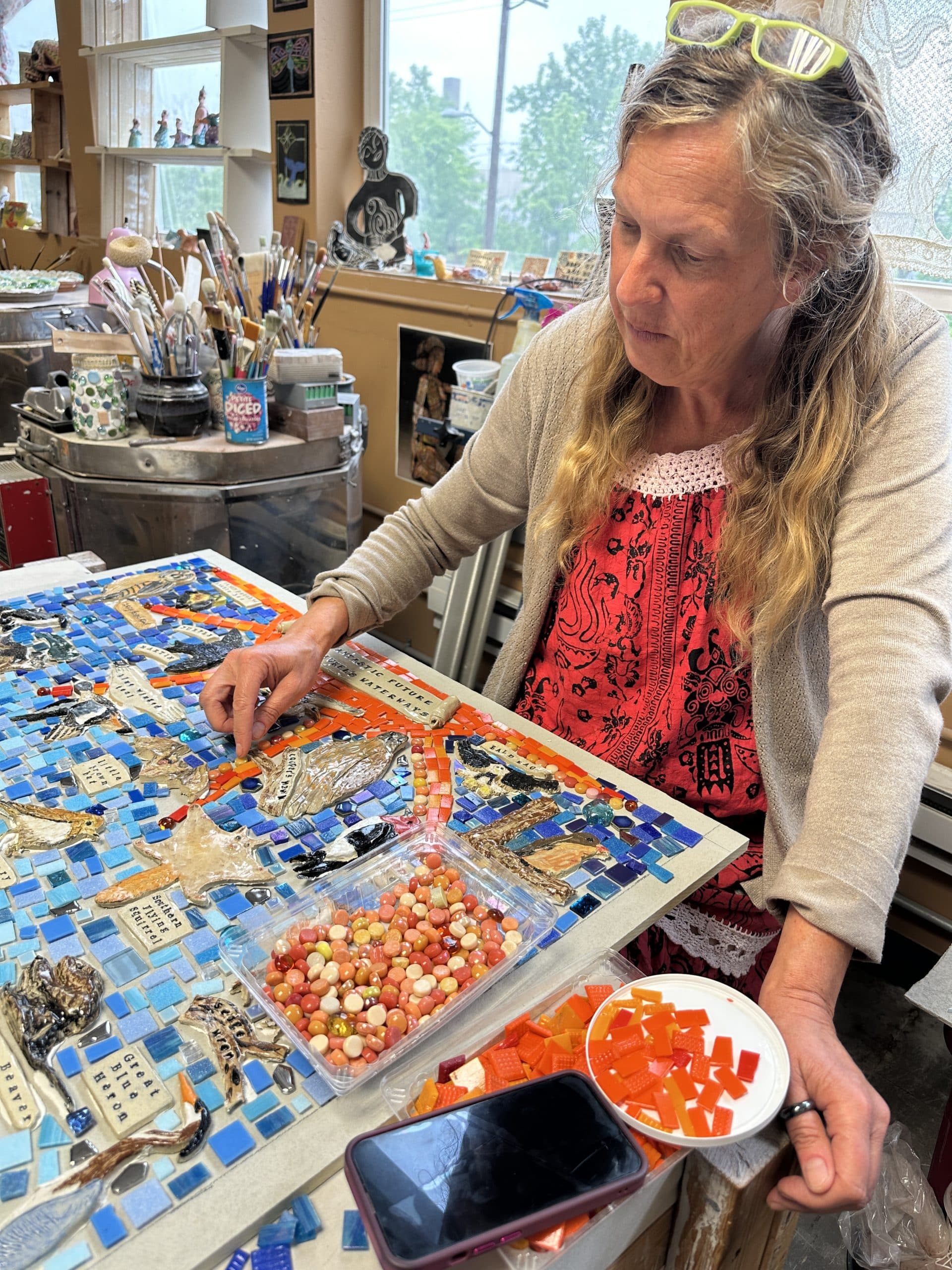 Unveiling of community-created mosaics to mark new chapter in Milwaukee River restoration along the Beerline Trail on Thursday