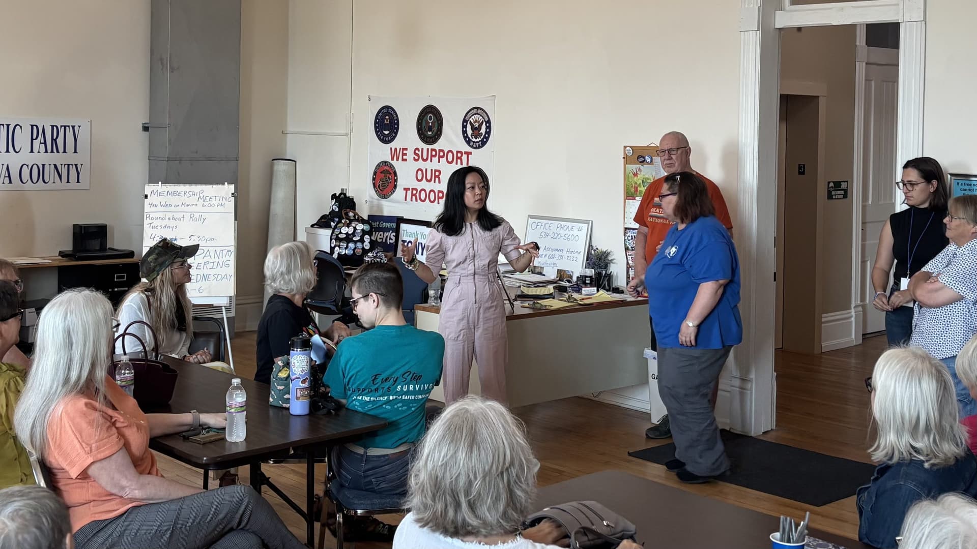 State Rep. Francesca Hong Visits Chippewa Falls Before Primary